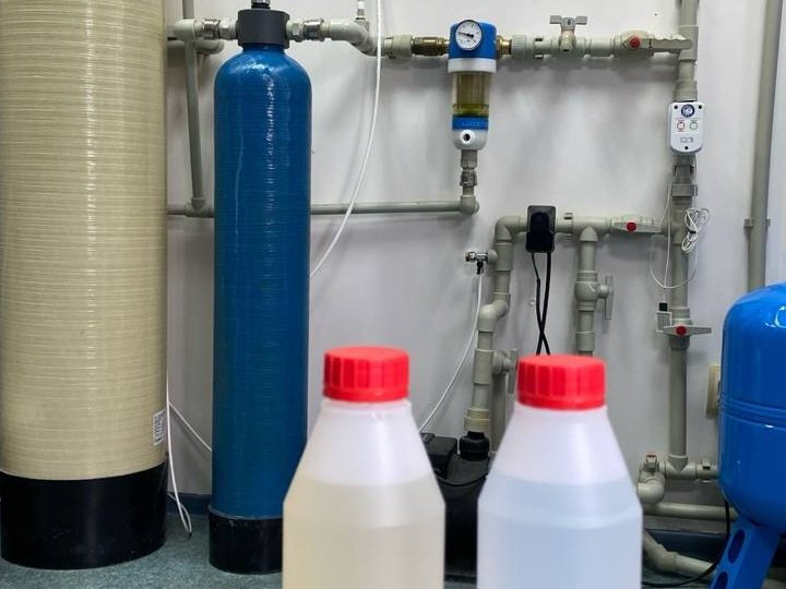 Сравнение воды до и после очистки